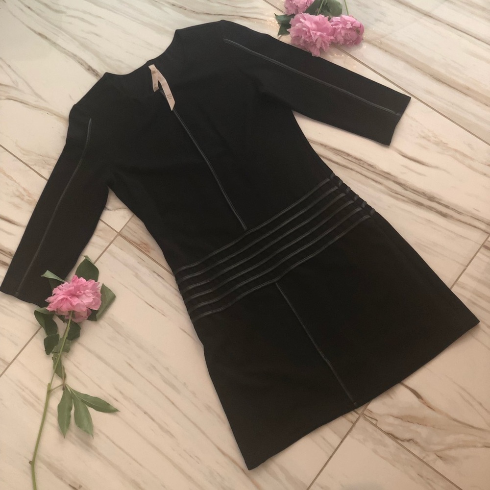 Bailey 44 leather detail dress
